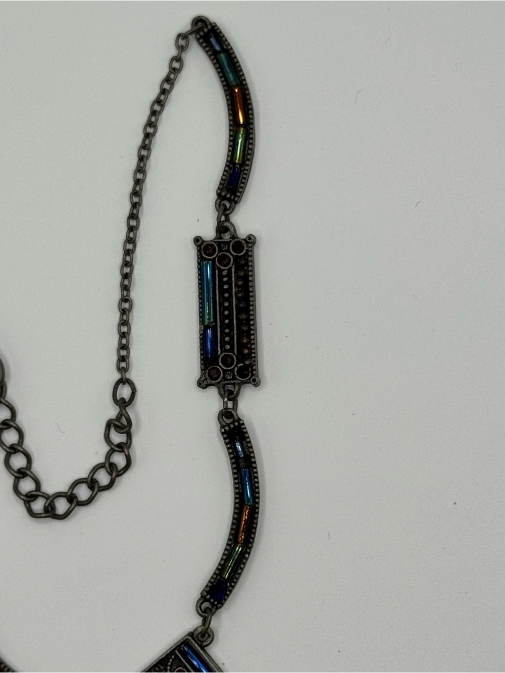 Firefly Jewelry La Dolce Vita 8422 Swarovski Crystal Mosaic Necklace Multicolor - Picture 4 of 7